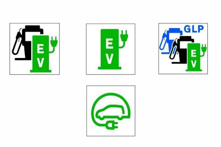 Vinilo coche eléctrico: señal de carga y identificación clara